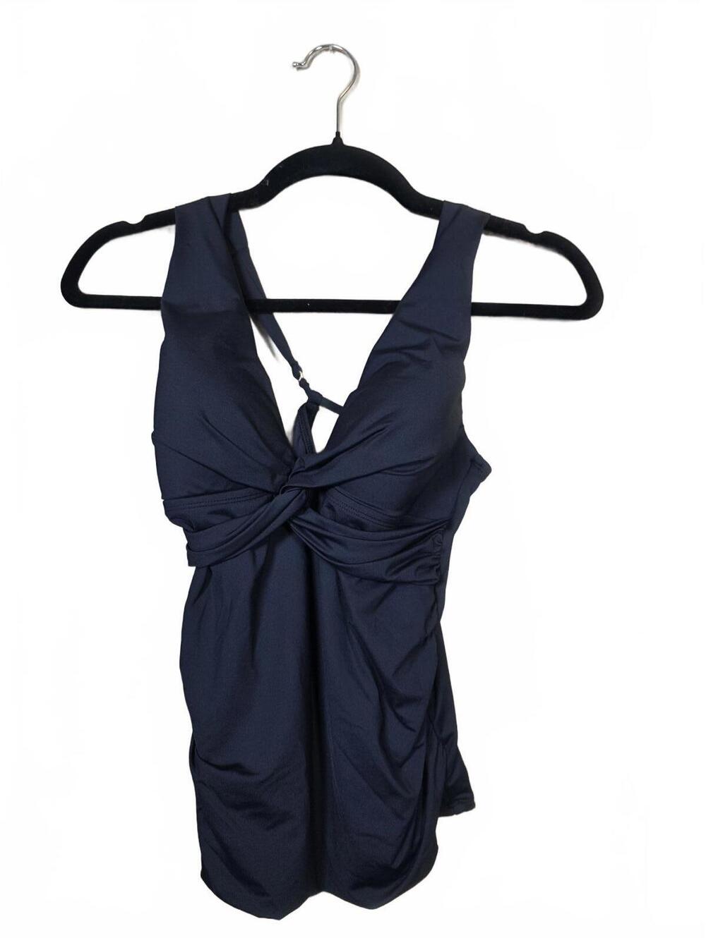 La Blanca Women’s Island Goddess Tankini Swimsuit Top Black 8